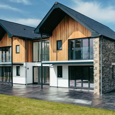new build with custom timber windows and doors by Nathan McCarter