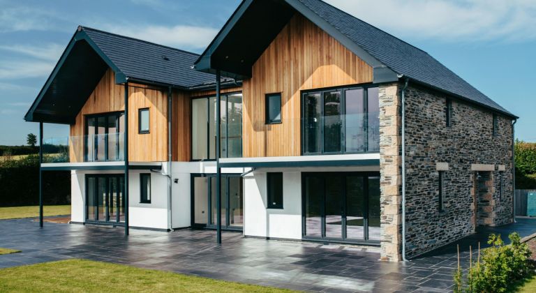 new build with custom timber windows and doors by Nathan McCarter