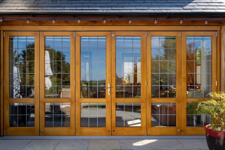 wooden bi-fold doors