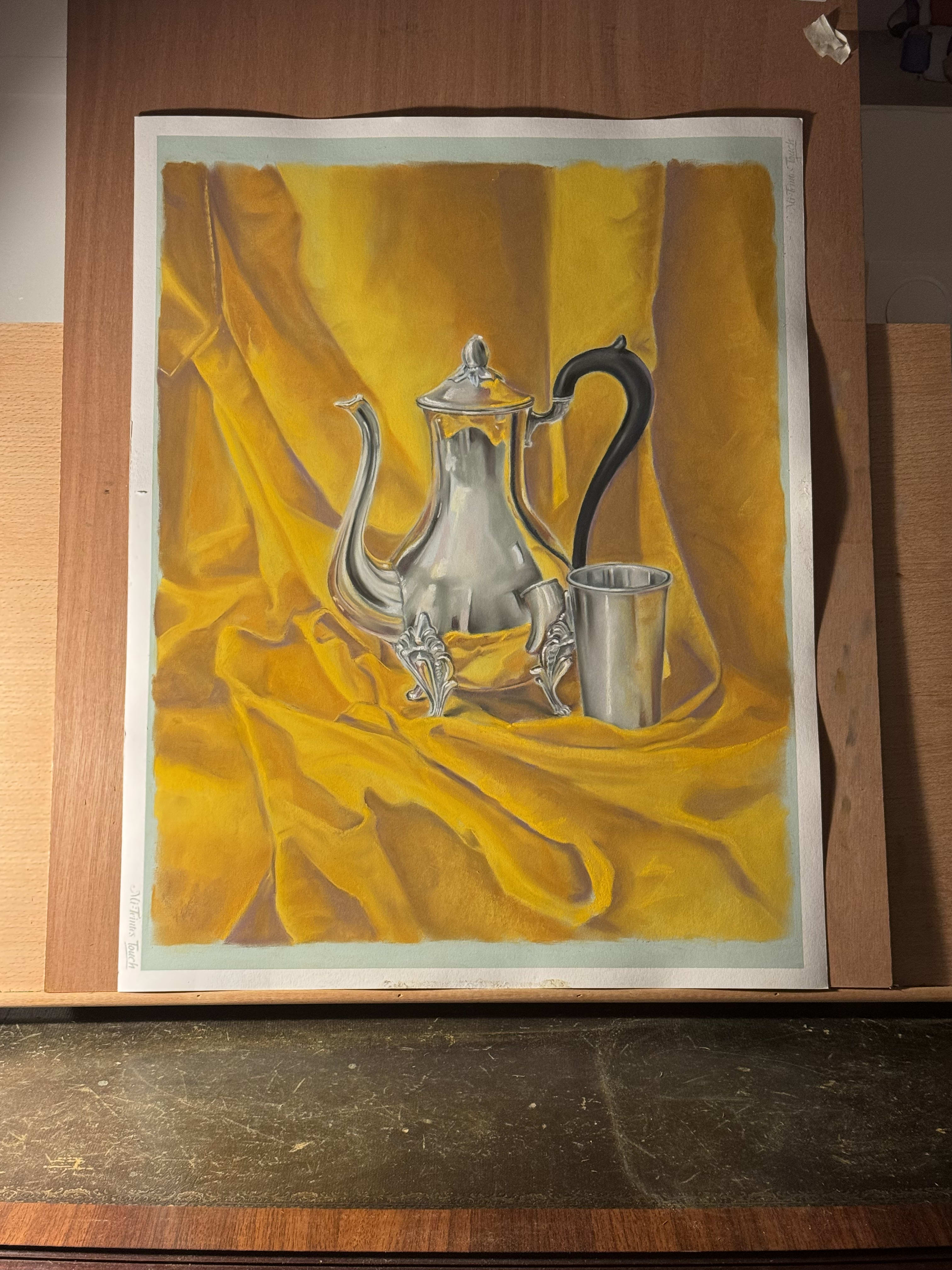 Théière en argent, vue 3
