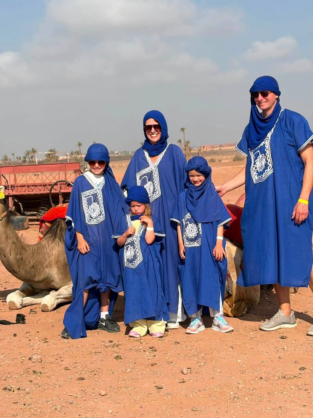 Première balade dromadaire près de Marrakech