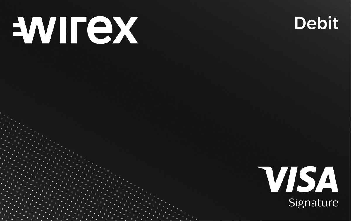 Wirex One Card — Debit card — on the Visa/Mastercard network