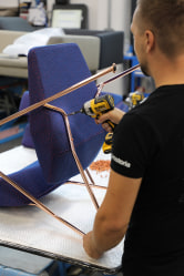 Behind the scenes: Limited edition of Polygon easy chair