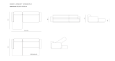 canapé lit 2 places / 2,5 places + chaise longue (G/D)