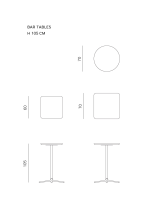 Trifidae tables de bar