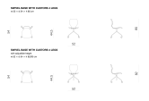 swivel base with castors 4 legs