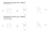 swivel base with castors 4 legs + armrests