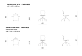 swivel base with 5 fixed legs