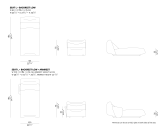 Absent sofa seat L + backrest low dimensions