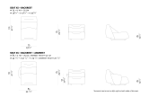 Absent sofa corner seat M low backrest dimensions