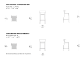 Bik upholstered barstool high / low