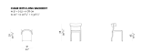 Bik chair with long backrest dimensions