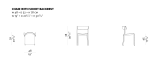 Bik chair with short backrest dimensions