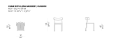 Bik chair with cushion and long backrest dimensions