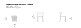 Bik chair with cushion and short backrest dimensions