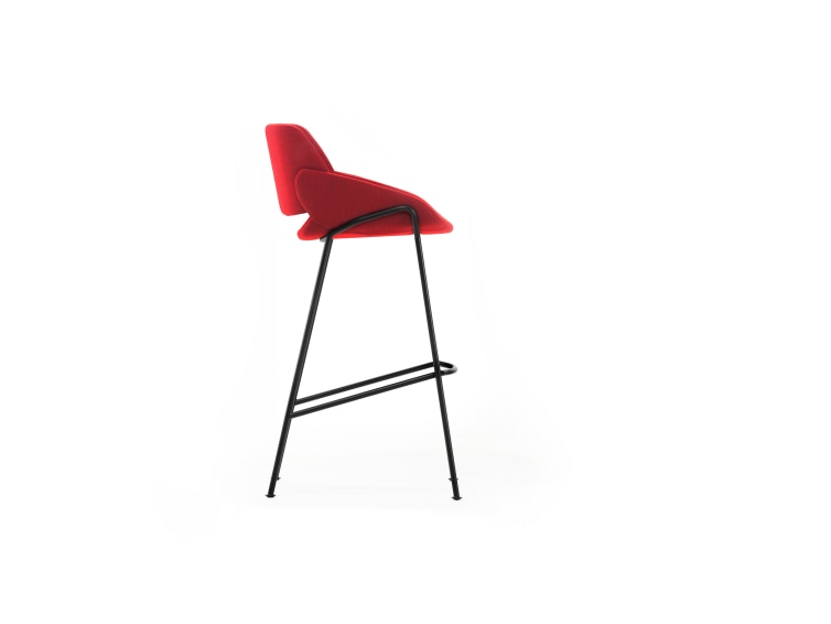 Monk - Monk barstool with backrest