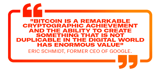 "Bitcoin is a remarkable cryptographic achievement and the ability to create something that is not duplicable in the digital world has enormous value"