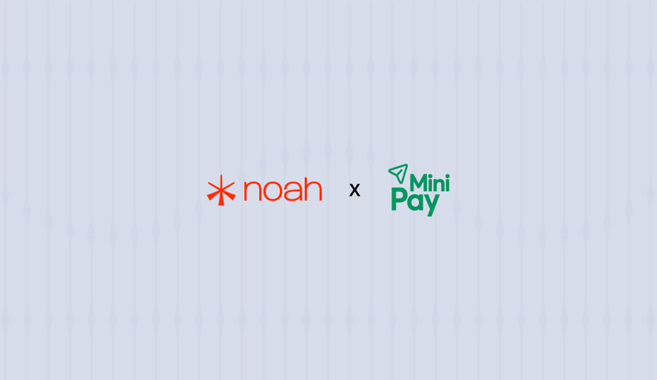 Noah x MiniPay: Real-World Stablecoin Payments