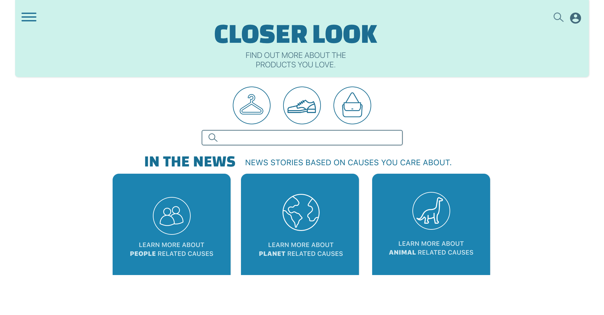 Closer Look Homepage