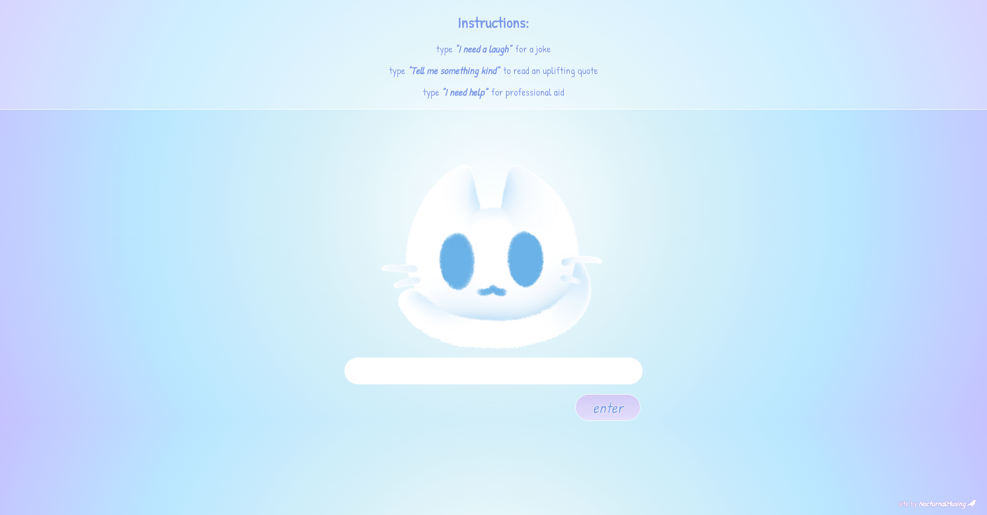 Comfort Kitten Homepage