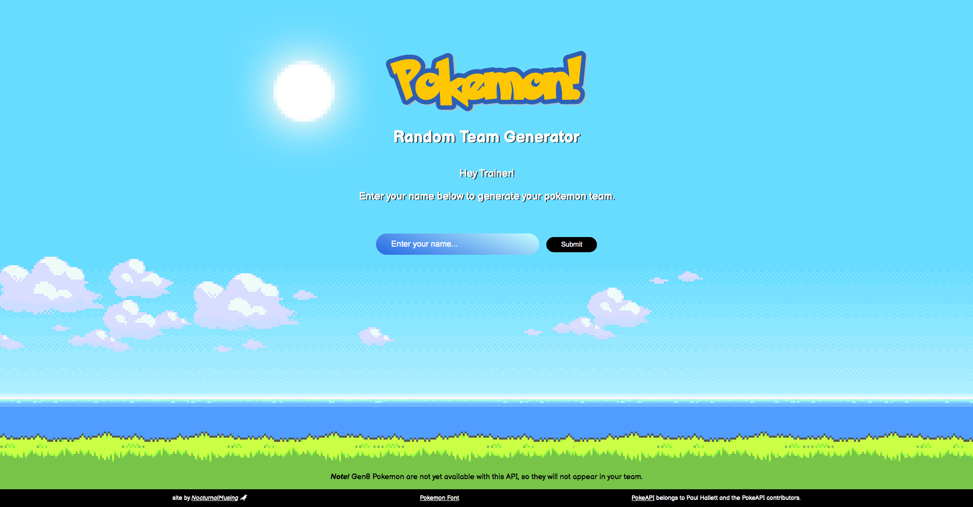 Pokemon Random Generator