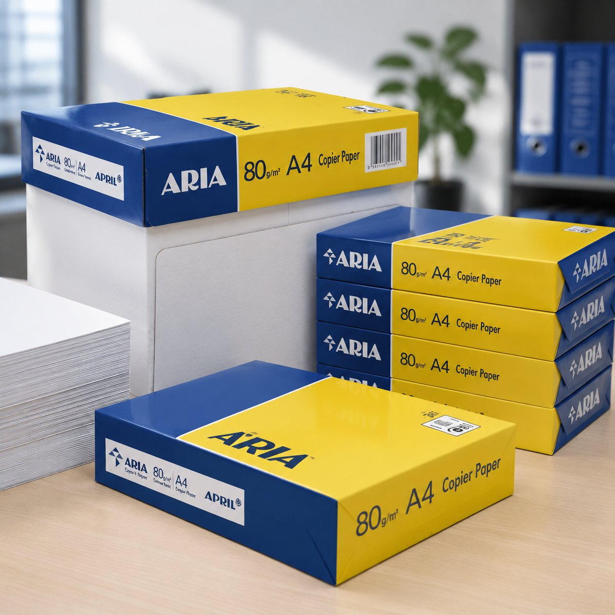 Aria A4 Printing Paper 80 GSM product packaging