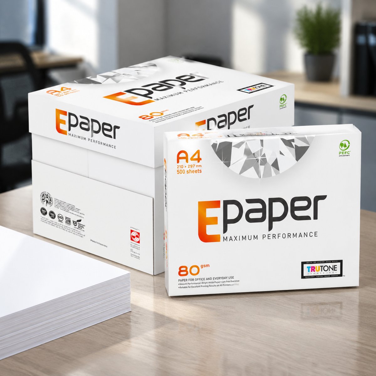 E-Paper A4 Photocopy Paper 80 GSM product packaging