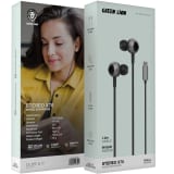 Green Lion Stereo X70 Wired Earphones with Type-C Connection and In-Ear Design - Black thumbnail 1