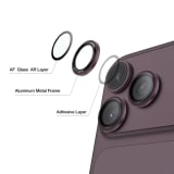 Green Lion Hd Plus Camera Lens For Iphone 18Pro And 18 Pro Max - Burgundy thumbnail 3