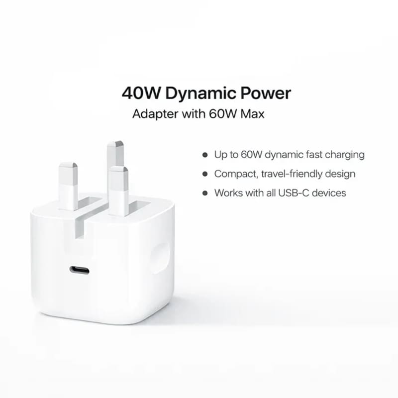 Apple 40W Dynamic Power Adapter With 60W Max