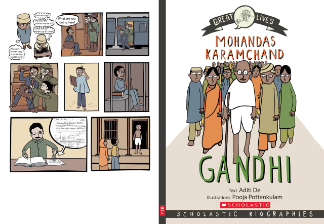 Layout spread - Gandhi