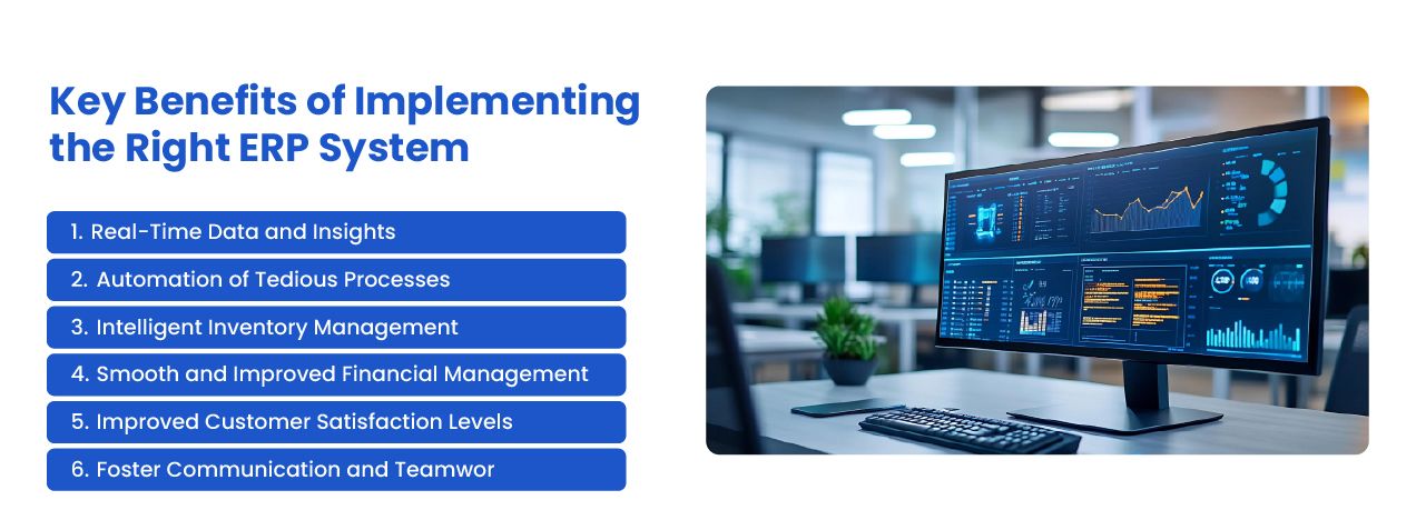Business benefits of selecting the right ERP system
