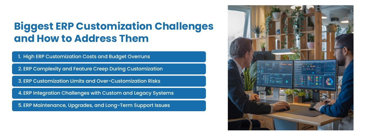Common ERP customization challenges and solutions