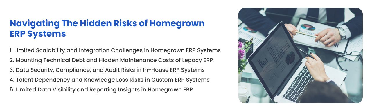 Risks of delaying homegrown ERP modernization