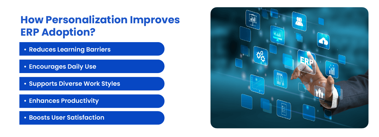 Role-based ERP UX personalization for different business users