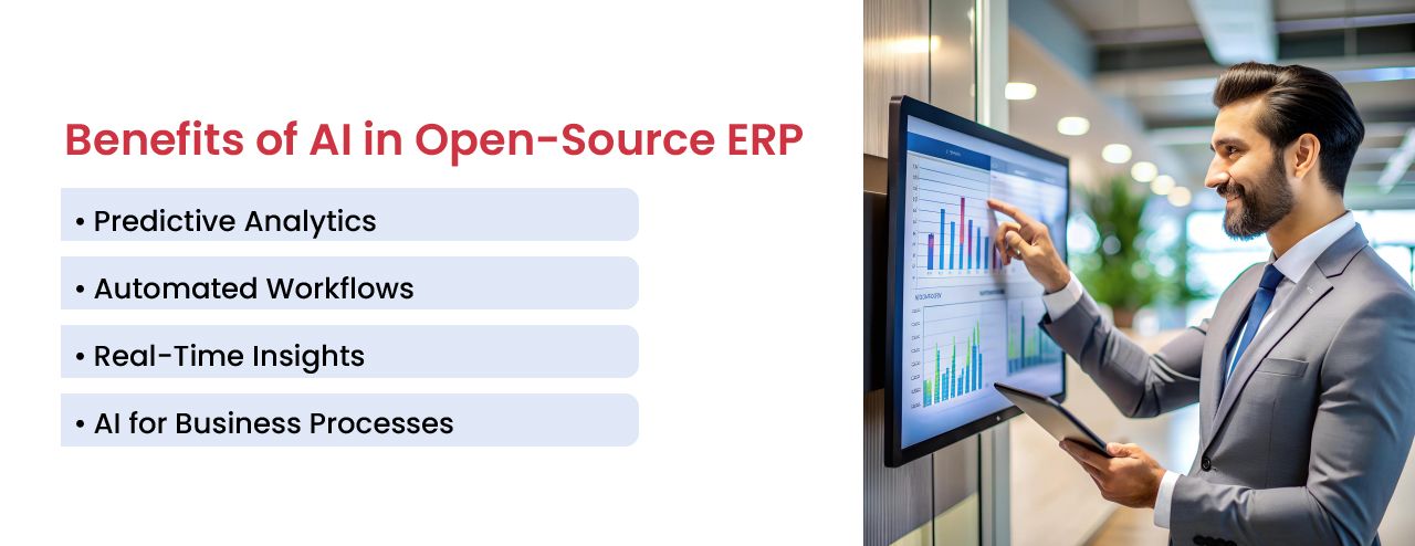 AI use cases for forecasting, automation, and analysis in open-source ERP