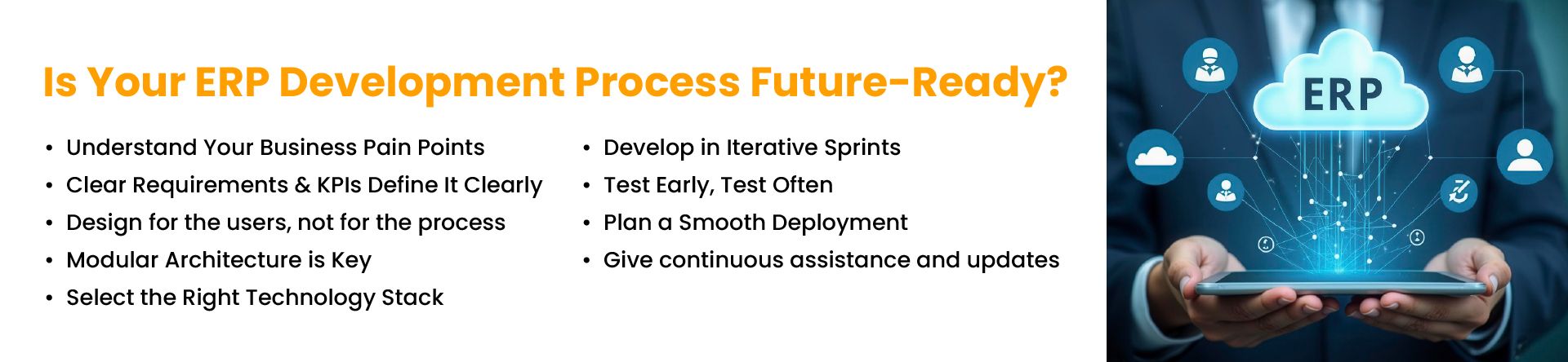 Future-ready custom ERP development process