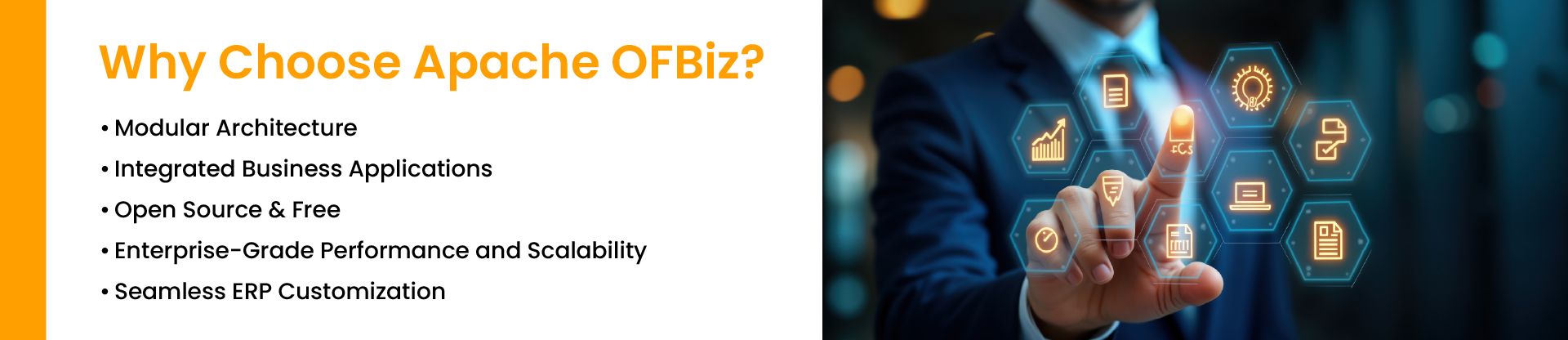 Apache OFBiz modules used in custom ERP system development