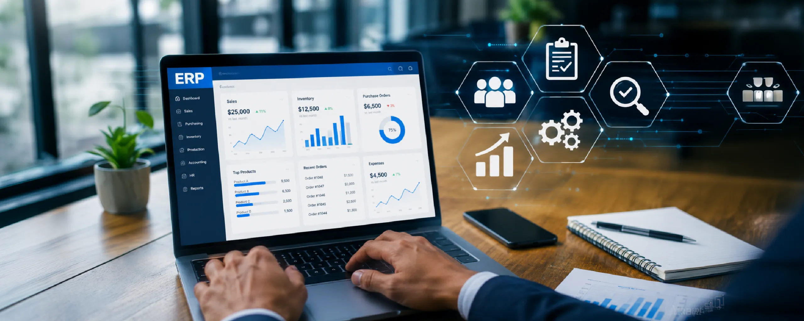 ERP testing process for validating workflows, performance, security, and system quality