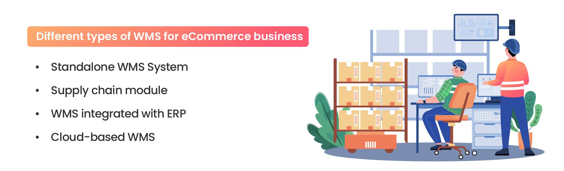 Types of warehouse management systems for e-commerce operations