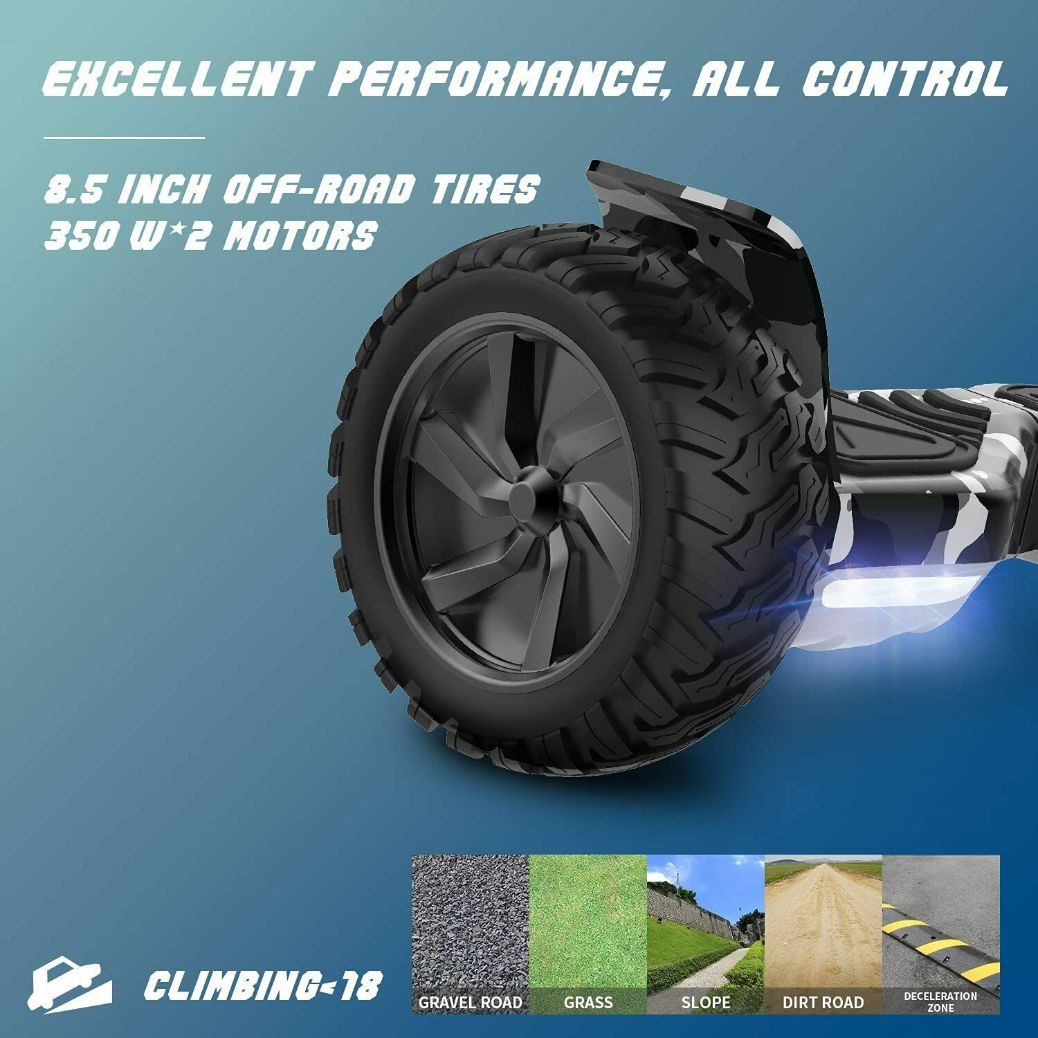 Electric SelfBalancing Hoverboard in Army Green Noisy goods