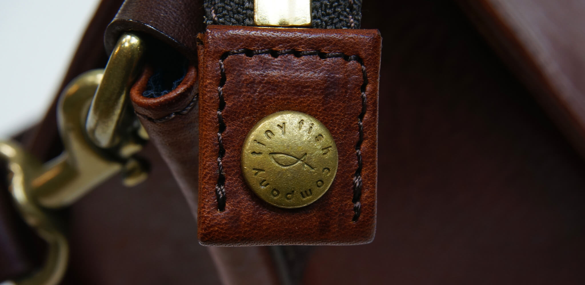Handcrafted leather bag - tiny fish company