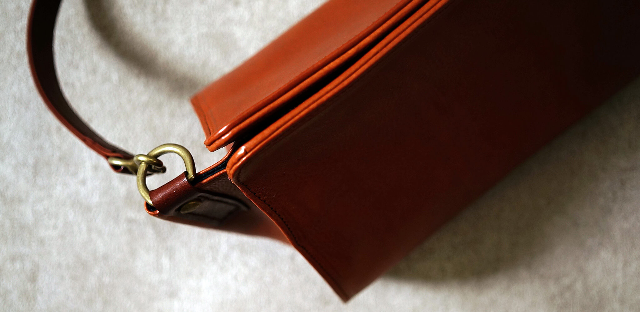 Handcrafted leather bag - tiny fish company