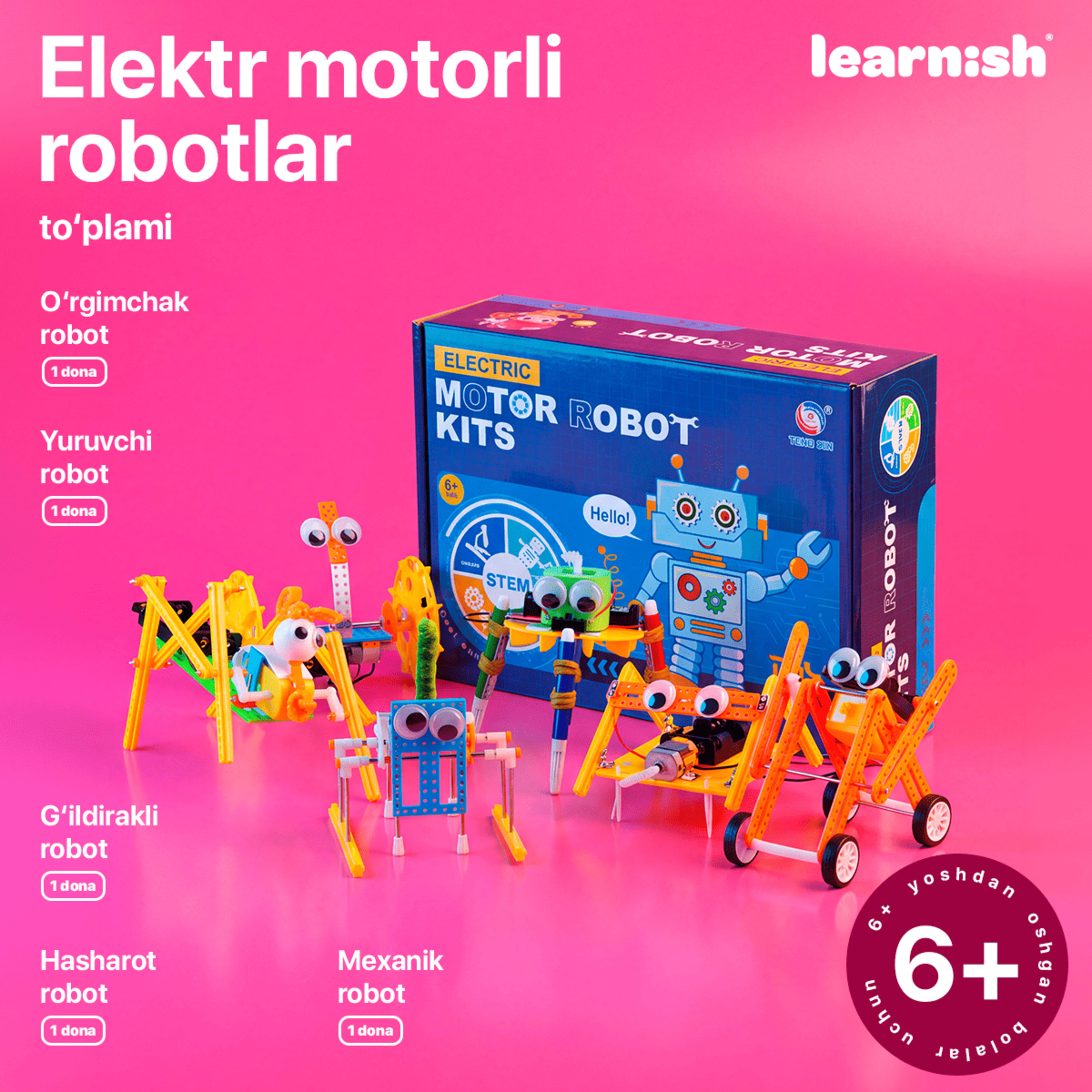 Electric Motor Robot Kits