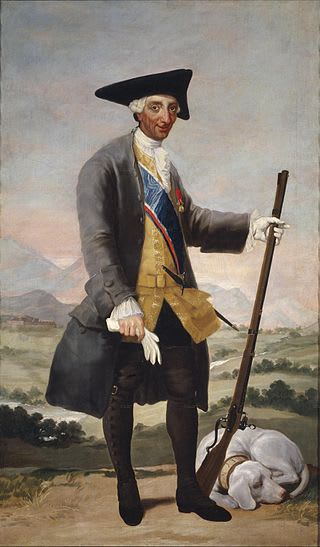 Carlos III retratado por Goya. Fuente: Wikipedia