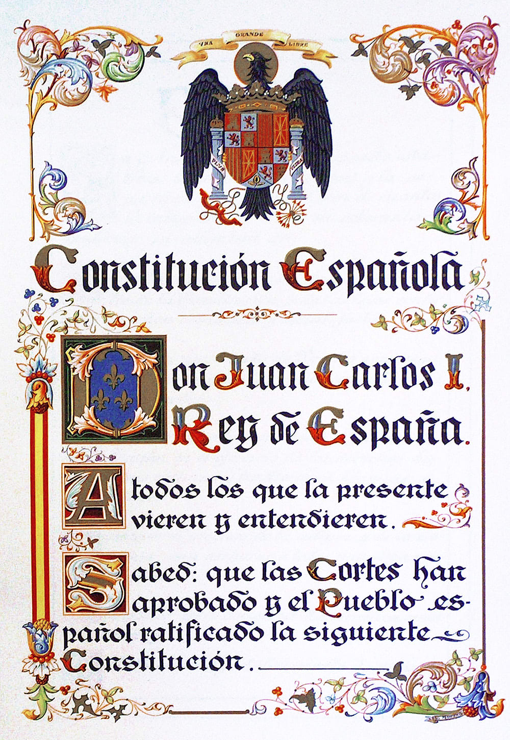 Constitución de 1978. Fuente: Wikipedia