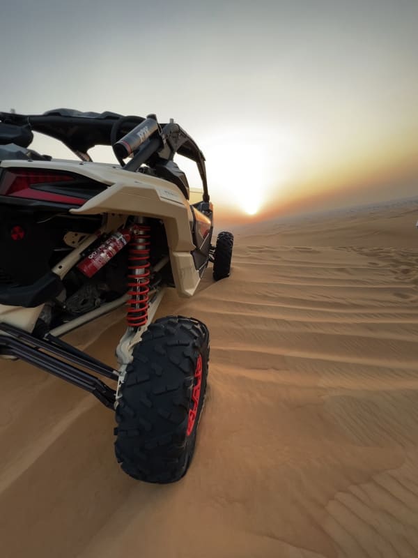 Desert vehicle panorama