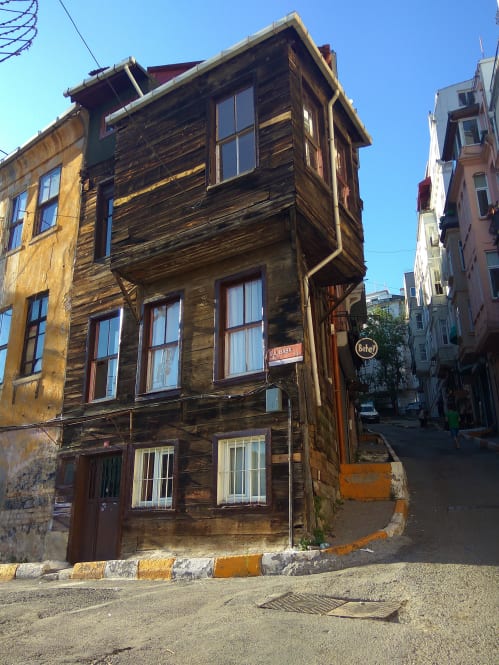 A wooden house in Beyoğlu