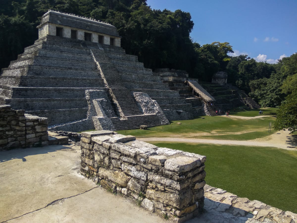 archeological site at palenque