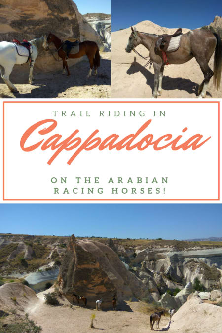 Trail riding in Cappadocia on the Arabian racing horses